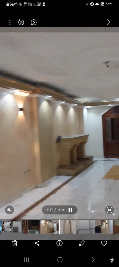 شقه للبيع تشطيب سوبر لوكس شارع الملكة الرئيسي مساحة ١٨٠ متر 