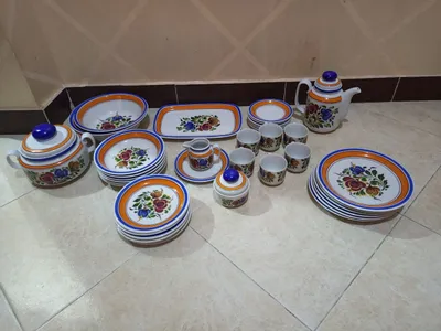 طقم شاي وجاتو ألمانيا مطبوع بالختم winterling Bavaria vintage