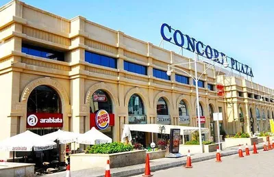 محل ارضي واجهة علي التسعين الجنوبي امام كونكورد بلازا
