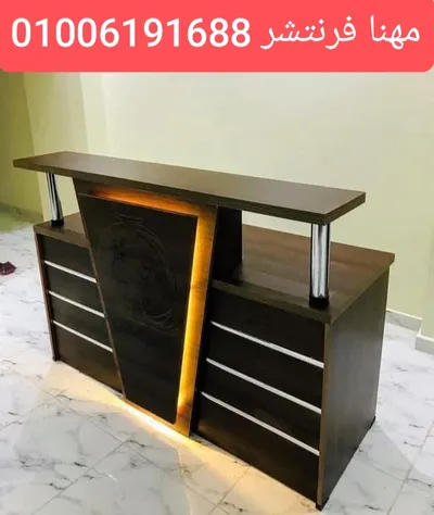 مكتب ريسبشن إستقبال لشركتك كعوب أستانلس 