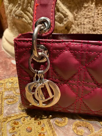 dior burgundy bag