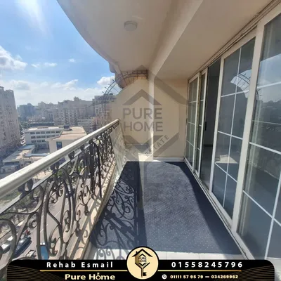 شقة للايجار 275 م – سموحة – شارع فوزى معاذ 