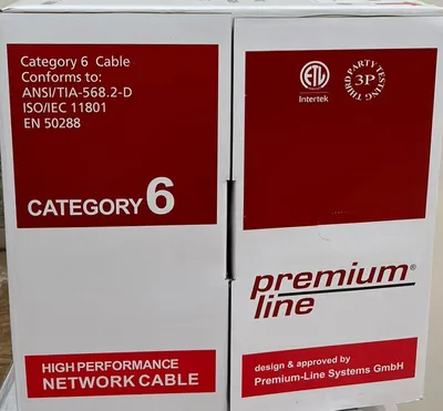 كابل بريميوم لاين CAT 6 AWG 23 الاصلي بضمان الوكيل 