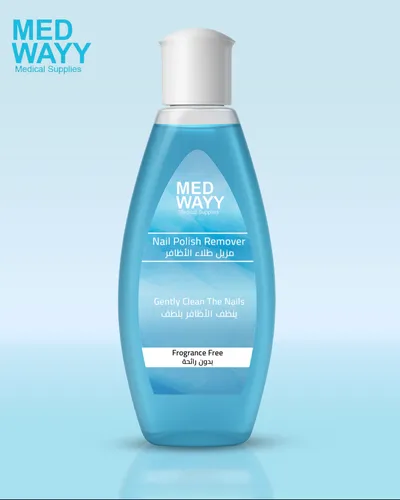 مزيل طلاء اظافر-بدون رائحه-عبوه ١٠٠مل من شركة medwayy