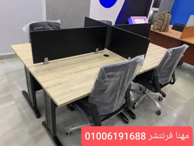 خلايا مكتب فواصل أسود 4 موظف بالشانون 