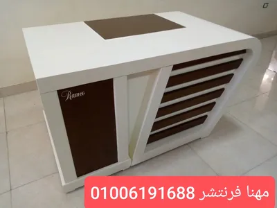 مكاتب مدير مقاسات خشب طبيعى سايد جانبى 