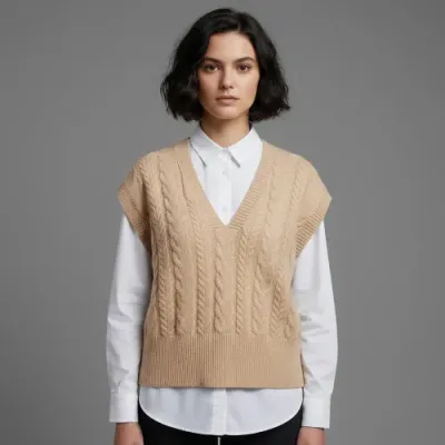 فيست تريكو نسائي (V-Neck) - لمسة من الأناقة الشتوية