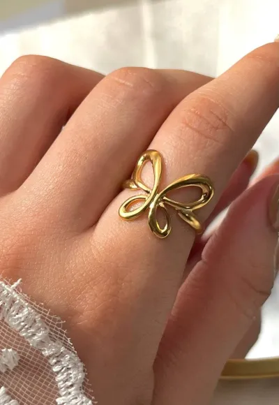 خواتم استانلس بيور 100% ،فري سايز ،ترندي موت♥︎