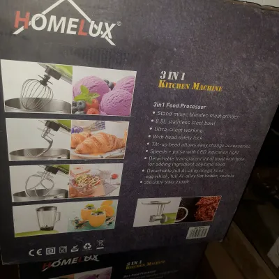 3x1 (عجان..خلاط..مفرمه) من شركه Homelux