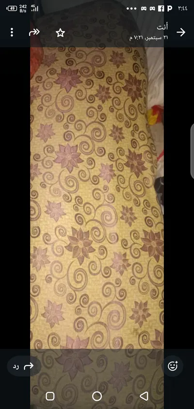 سرير خشب بدورين ومرتبه قطن 120