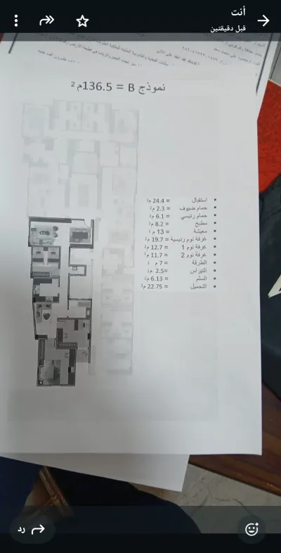 شقه  للبيع 