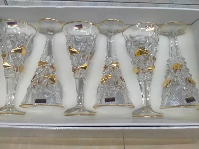 طقم كاسات بوهيمي 6قطع جديد بالكرتون 