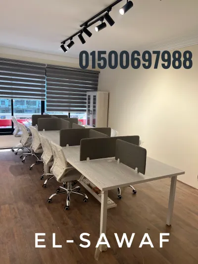 خلية عمل-ورك ستيشن خشب mdf-اثاث مكتبي-work station partiton