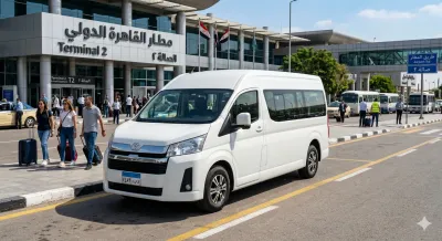 Rent Toyota Hiace: Cairo Airport to New Alamein