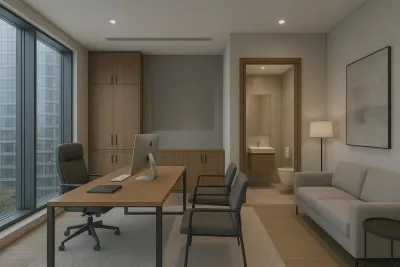 بدون مقدم استلم مكتب متشطب خلال سنه في التجمع الخامس 