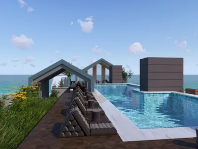 استوديو 37م pool view عقد اخضر الممشي السياحي الغردقة
